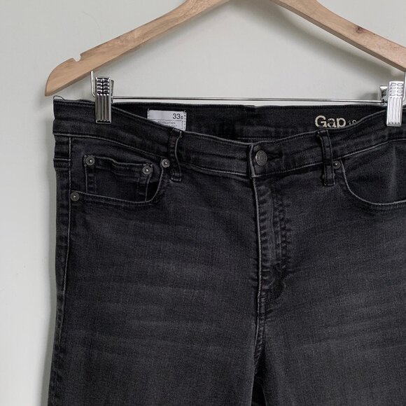 Gap Resolution Slim Straight Soft Black wash 33 Short jeans - Picture 7 of 11